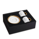 Corde Gold Espresso+Saucer [Set Of 2] - L'OBJET
