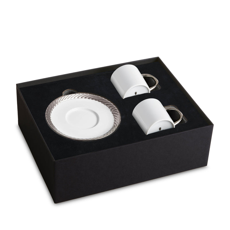 Corde Plat Espresso+Saucer [Set Of 2] - L'OBJET