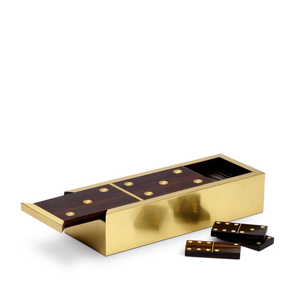 Deco Dominoes Set - Reminiscent of the Egyptian Game of Senat - Modernized with Luxurious Materials and Elevated Finishes