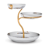 Deco Leaves 3-Tier Server - Large - L'OBJET