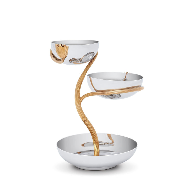 Deco Leaves 3-Tier Server - Medium - L'OBJET