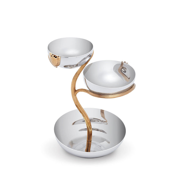 Deco Leaves 3-Tier Server - Medium - L'OBJET