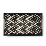 Deco Noir Rectangular Tray - L'OBJET