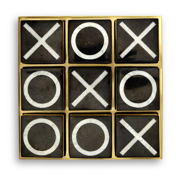 Deco Tic Tac Toe - Reminiscent of the Egyptian Game of Senat - Modernized with Luxurious Materials and Elevated Finishes