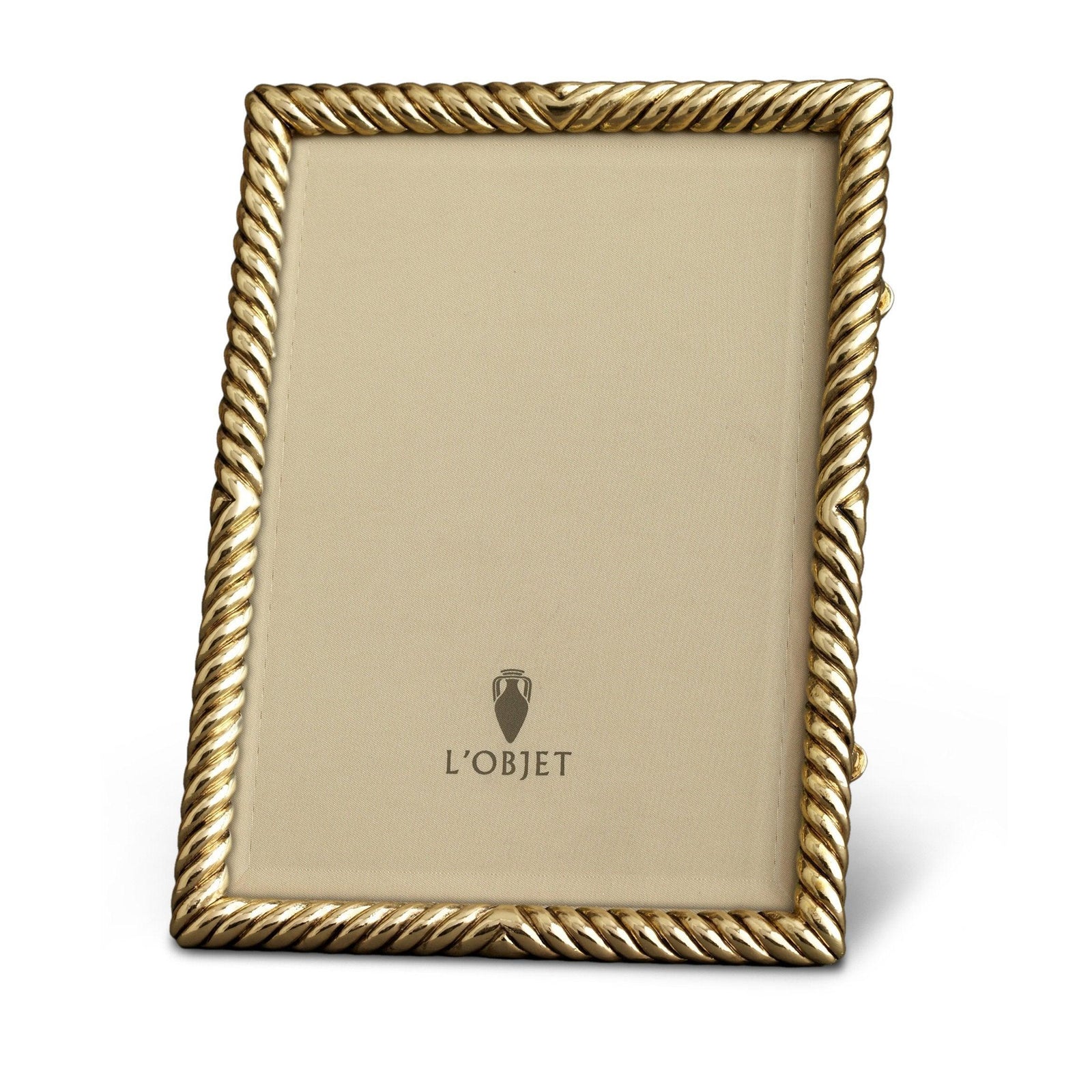 Luxury Handcrafted Picture Frames | Deco Twist Frame - Gold |L'OBJET