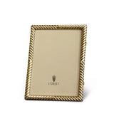 4x6-Inch Deco Twist Frame in Gold - Ornate Details and Intricate Workmanship - Reminiscent of Fine Jewelry