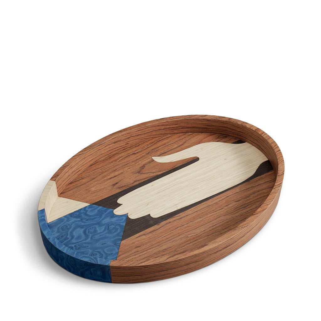 【新品・未使用】L’OBJET（ロブジェ）Edgar Tray 木製トレー edgar-oval-tray-l-objet-