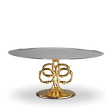 Evoca Cake Stand - Elegant & Sophisticated with Metallic and Organic Features - Contemporary and Timeless Aesthetic