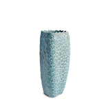 Blue Haas Gila Monster Vase - Embellished with Animal Scales - Organic Shape & Hues of Blue in a Dusty Desert Palette