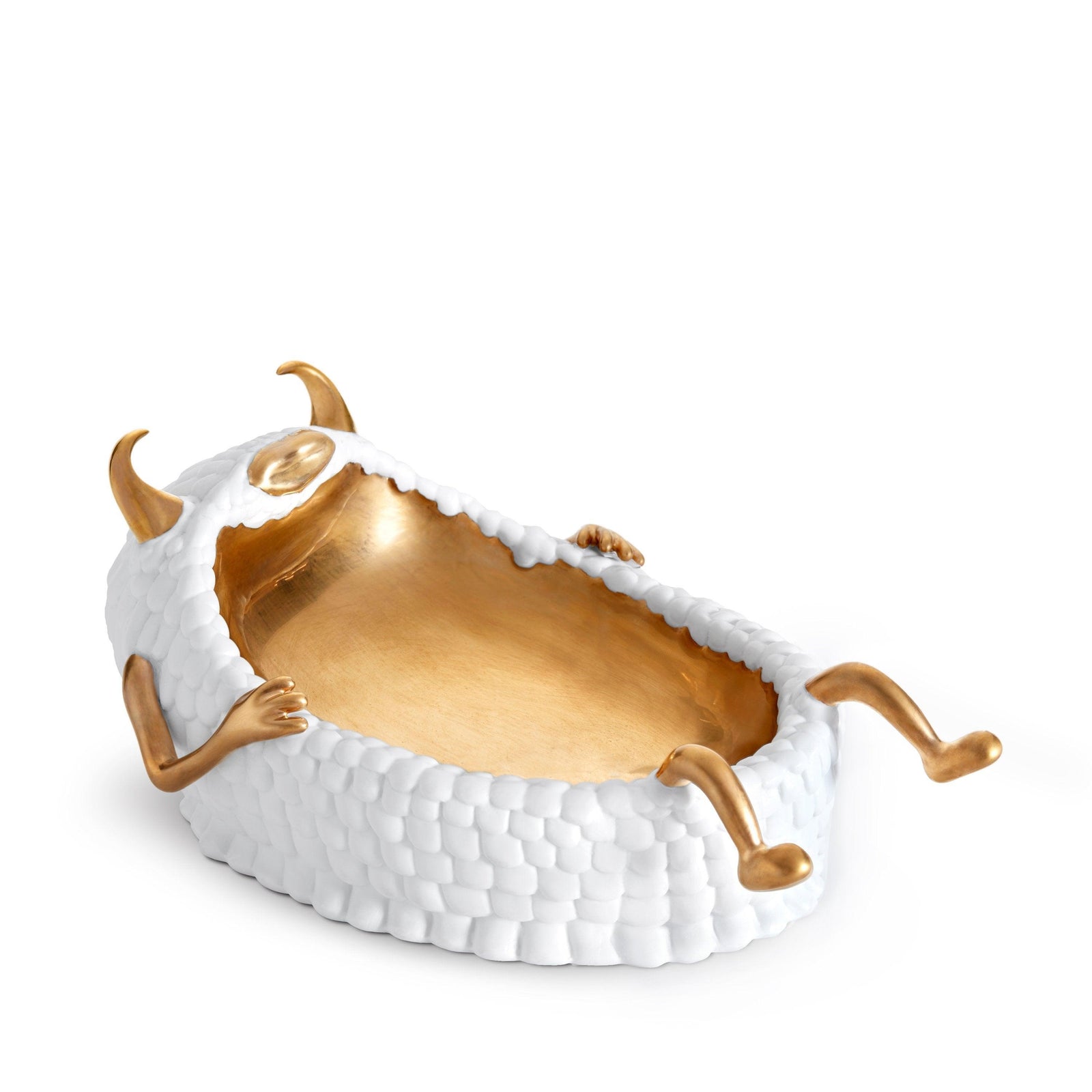Haas Lazy Susan Catchall - White - Luxury Home Decorative Objects