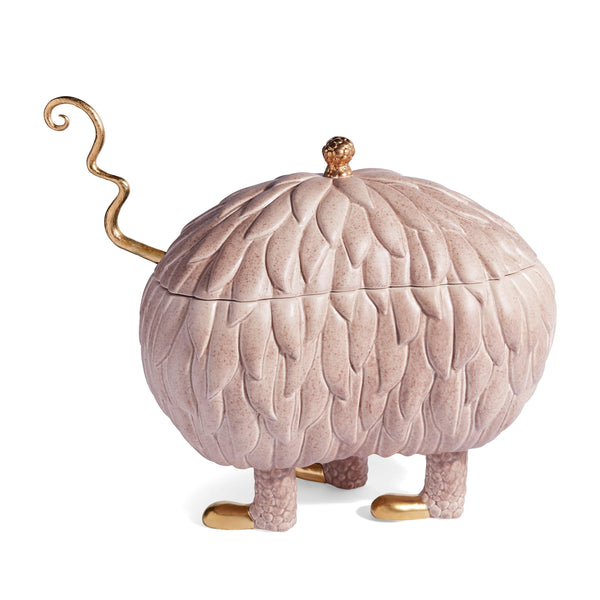 Pink Haas Lukas Soup Monster Tureen by L'Objet Haas Brothers