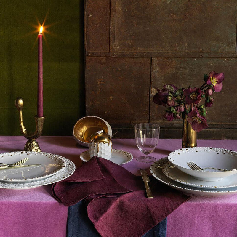 Haas Mojave Bread + Butter Plate - White + Gold - L'OBJET