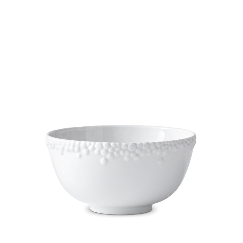 Haas Mojave Cereal Bowl in White Features Bold Artistry - Reminiscent of Desert Pebbles - Definitive Patterns and Versatile Style