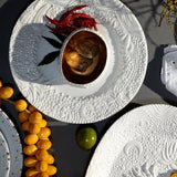 Haas Mojave Cereal Bowl in White Features Bold Artistry - Reminiscent of Desert Pebbles - Definitive Patterns and Versatile Style