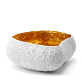 Haas Mojave Desert Bowl - Large - White + Gold - L'OBJET