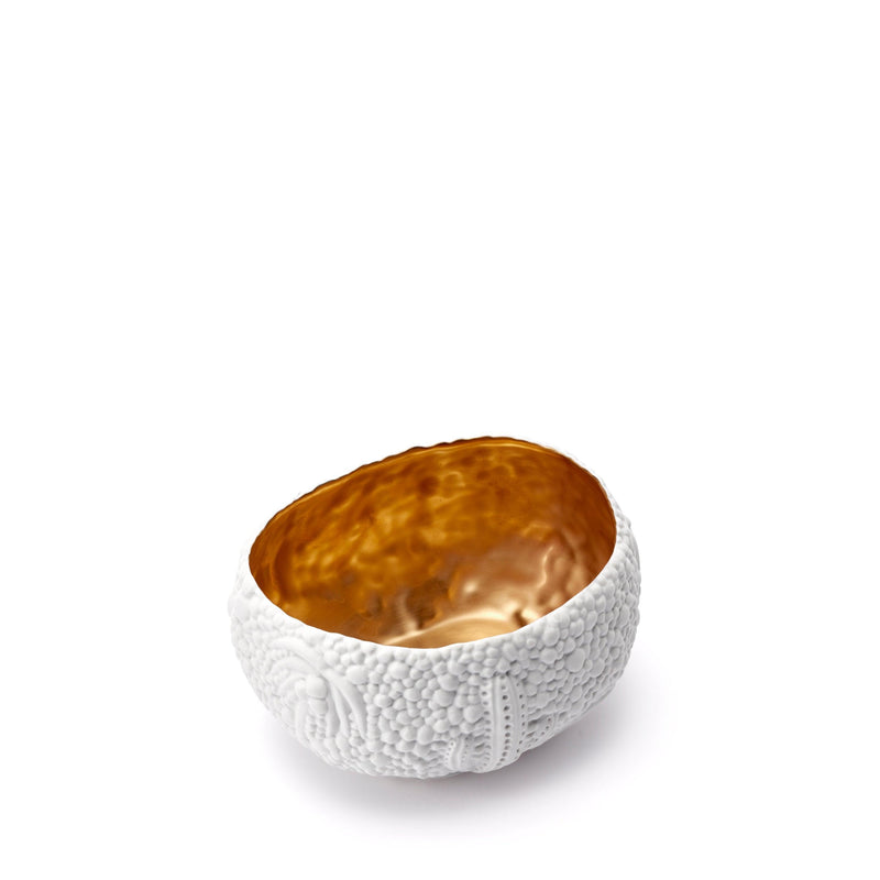 Haas Mojave Desert Bowl - Small - White + Gold - L'OBJET