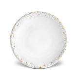 Haas Mojave Dinner Plate - White + Gold - L'OBJET