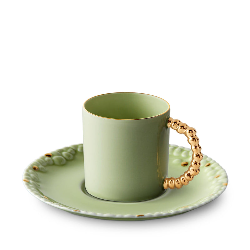 Haas Mojave Espresso Cup + Saucer - Matcha + Gold
