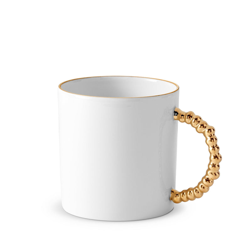 L'Objet Haas Mojave Mug White & Gold