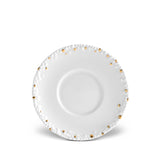 Haas Mojave Saucer - White + Gold - L'OBJET