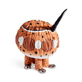 Brown and Black Haas Sidewinder Snake Vessel - Exclusive Vessel Hand-Painted with Attention to Detail - Mystical Sculpture