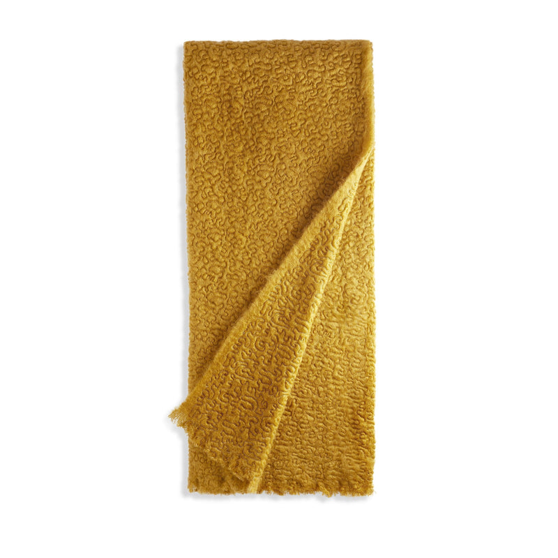 Haas Vermiculation Throw - Saffron - L'OBJET