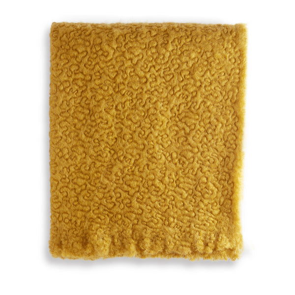 Haas Vermiculation Throw - Saffron - L'OBJET