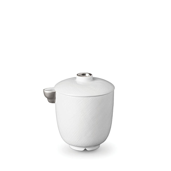 Han Creamer in Platinum - Reminiscent of China's Han Dynasty - Crafted from Porcelain and Glazed Ceramics