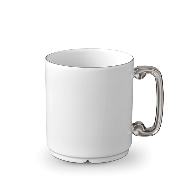 Han Mug in Platinum - Reminiscent of China's Han Dynasty - Crafted from Porcelain and Glazed Ceramics