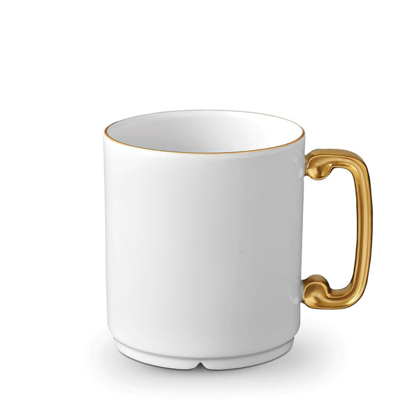 Han Mug in Gold - Reminiscent of China's Han Dynasty - Crafted from Porcelain and Glazed Ceramics