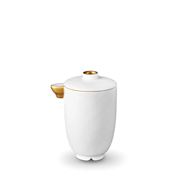 Han Olive Oil and Soy Pot in Gold - Reminiscent of China's Han Dynasty - Crafted from Porcelain with 24K Gold