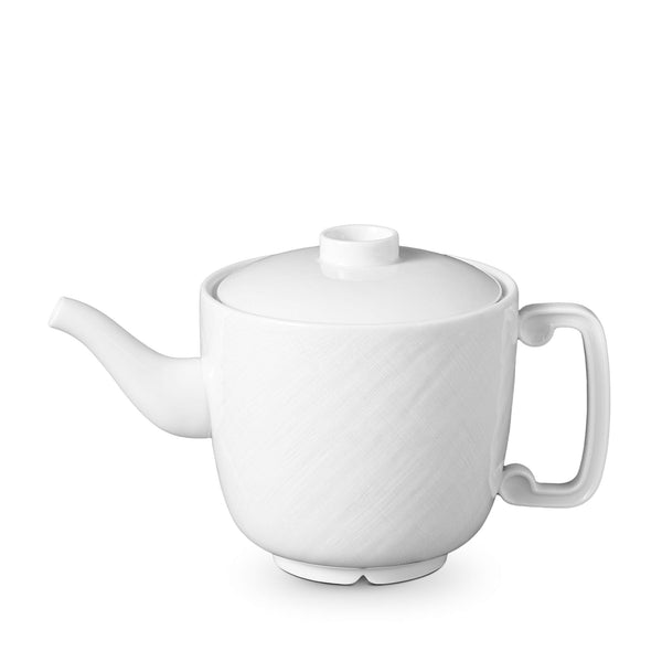 Han Teapot in White - Reminiscent of China's Han Dynasty - Crafted from Porcelain and Glazed Ceramics