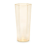 Hex Champagne Glass in Gold by L'OBJET - Hand-Crafted with Intricate Geometric Style - Versatile for Form and Function