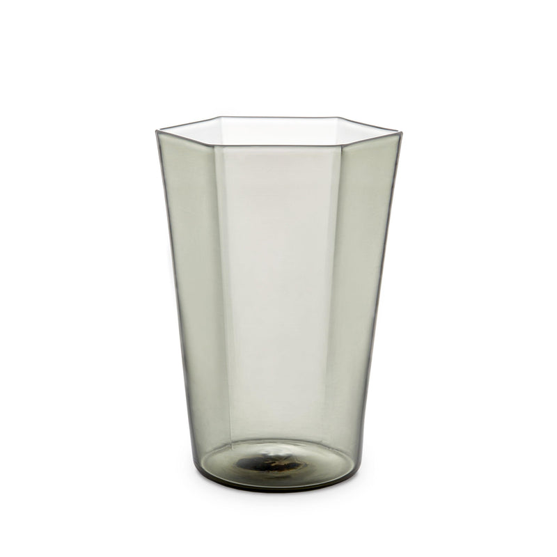 Hex Water Glass - Smoke - L'OBJET