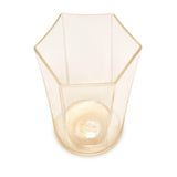 Hex Wine Glass in Gold by L'OBJET - Hand-Crafted with Intricate Geometric Style - Versatile for Form and Function