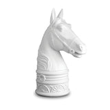 White Horse Bookend by L'OBJET - Nod to the Majestic Creatures from the Han Dynasty - Crafted from Porcelain