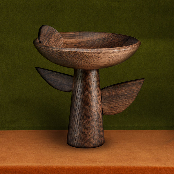 Kelly Behun Leaf Bowl on Stand
