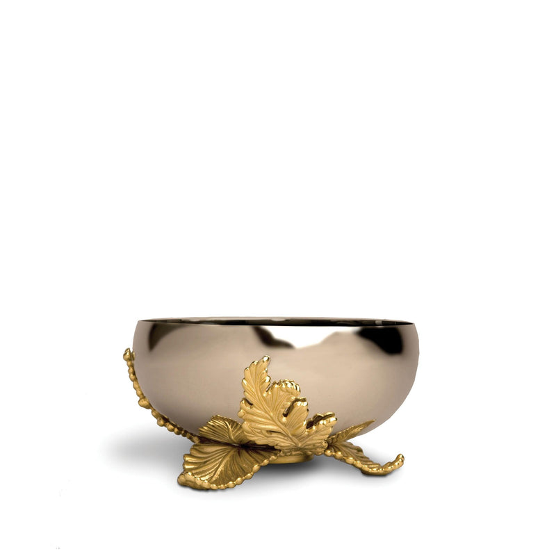 Small Lamina Bowl by L'OBJET - Creates with Metalwork and Contemporary Stainless Steel & Finished with 24K