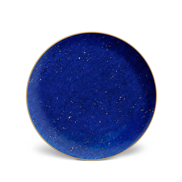 Lapis Dessert Plates in Blue - A Nod to the Depth of Tones in the Night Sky - Hand-Gilded and Adorned with 24K Gold Accents