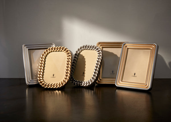 Cuban Link Frame - Platinum - 4 x 6