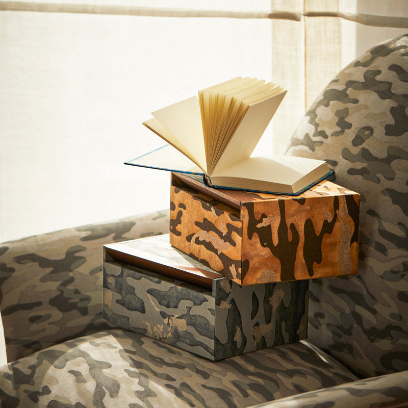 Fortuny Box - Camo Isole Faded Blue