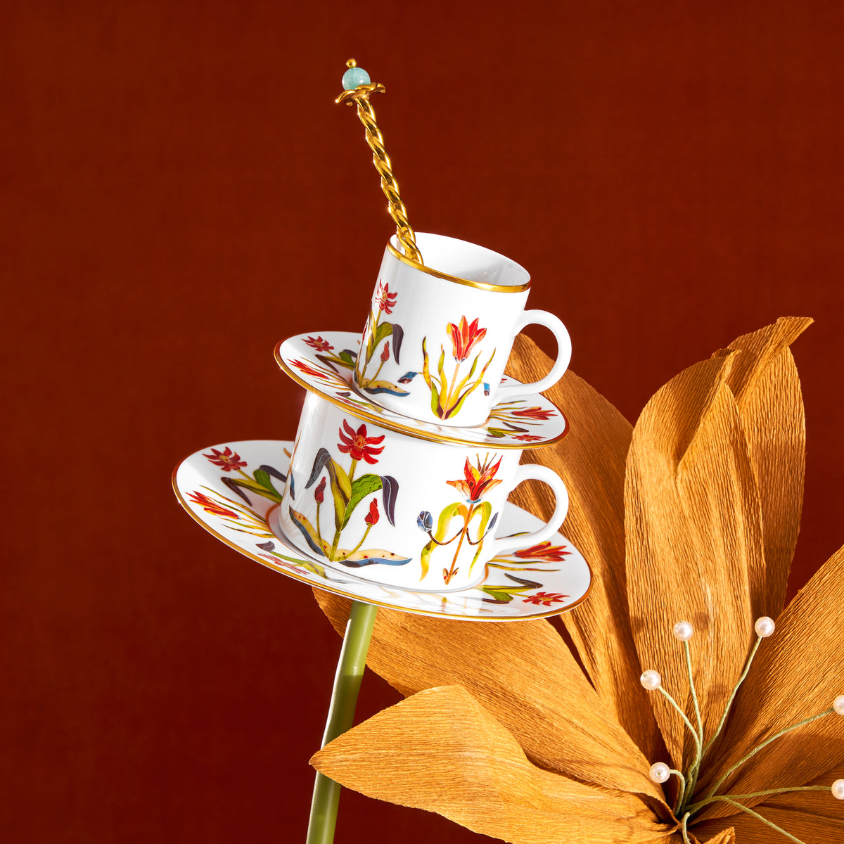 Grand Tour Espresso Cup + Saucer