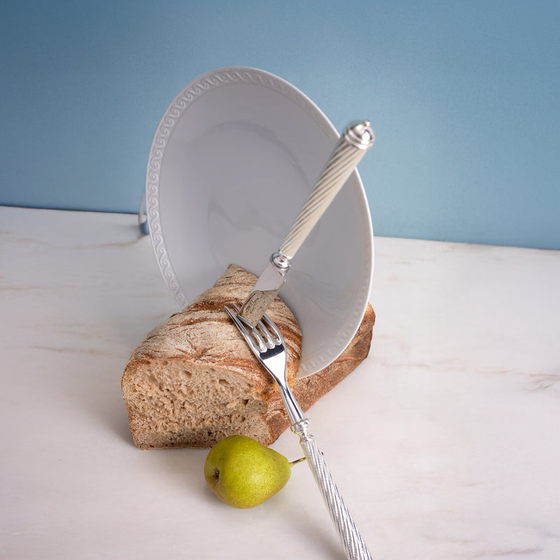 Neptune Bread + Butter Plate - White