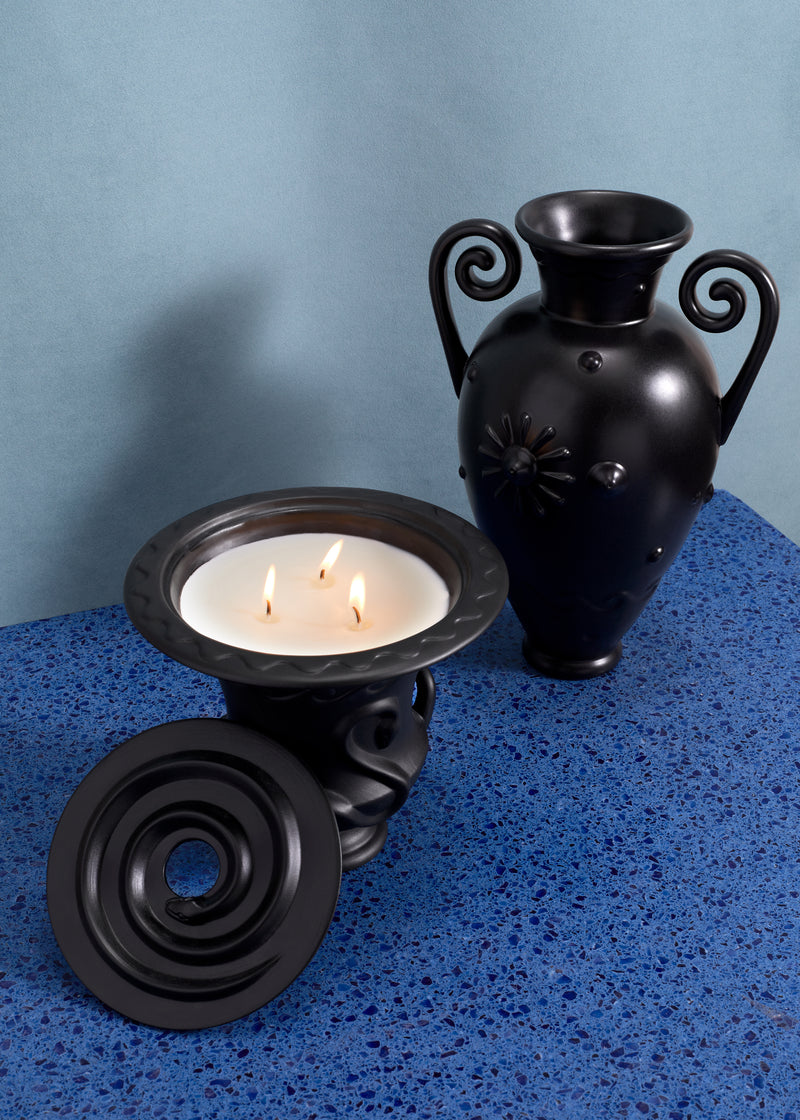 Hydra Candle - Veti-Vert - Three Wick-  Black