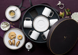 Soie Tressée Espresso Cup + Saucer - Platinum