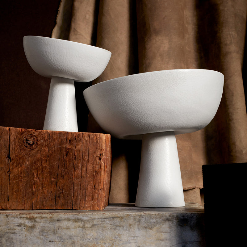 Terra Bowl on Stand - Small - Stone