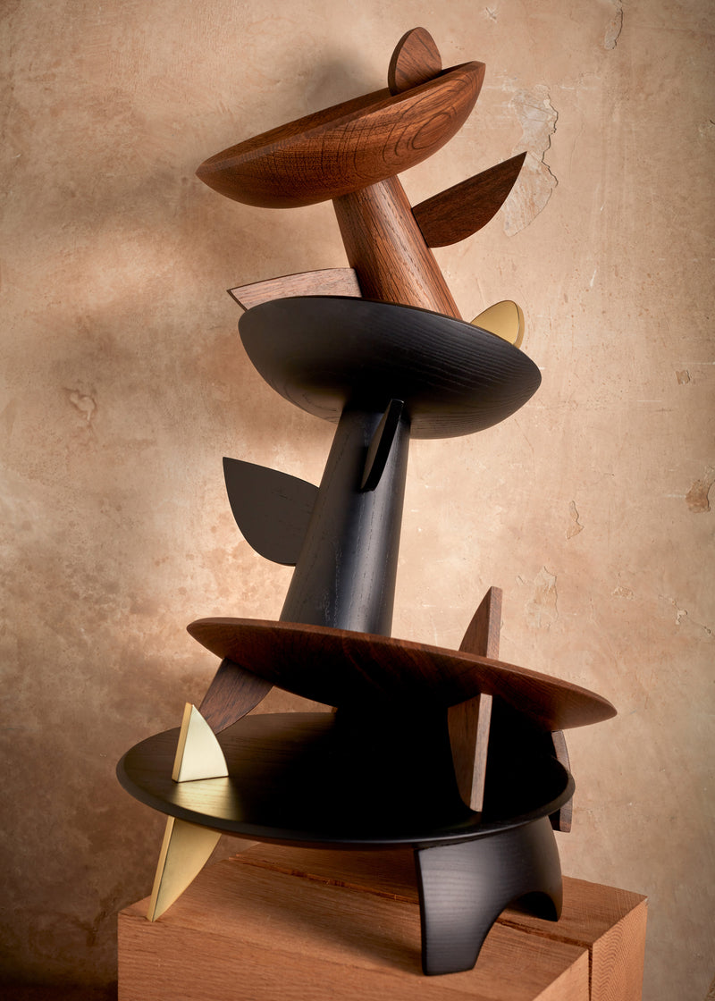 Kelly Behun Leaf Oval Bowl on Stand