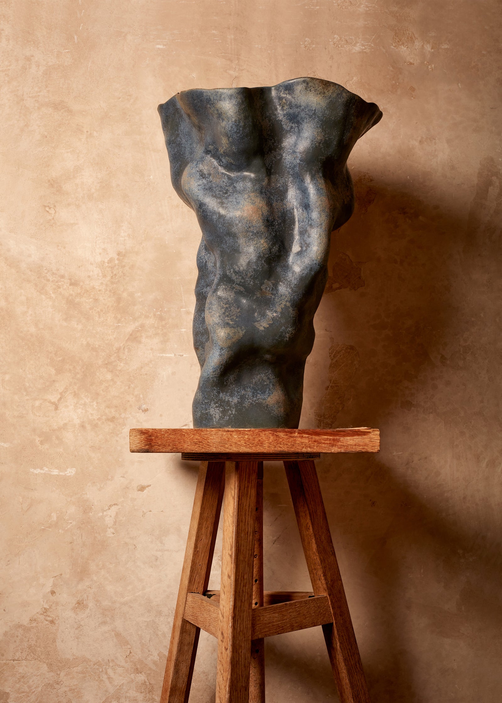 Timna Vase - Tall - Aged Iron - Luxury Designer Vases - L'OBJET