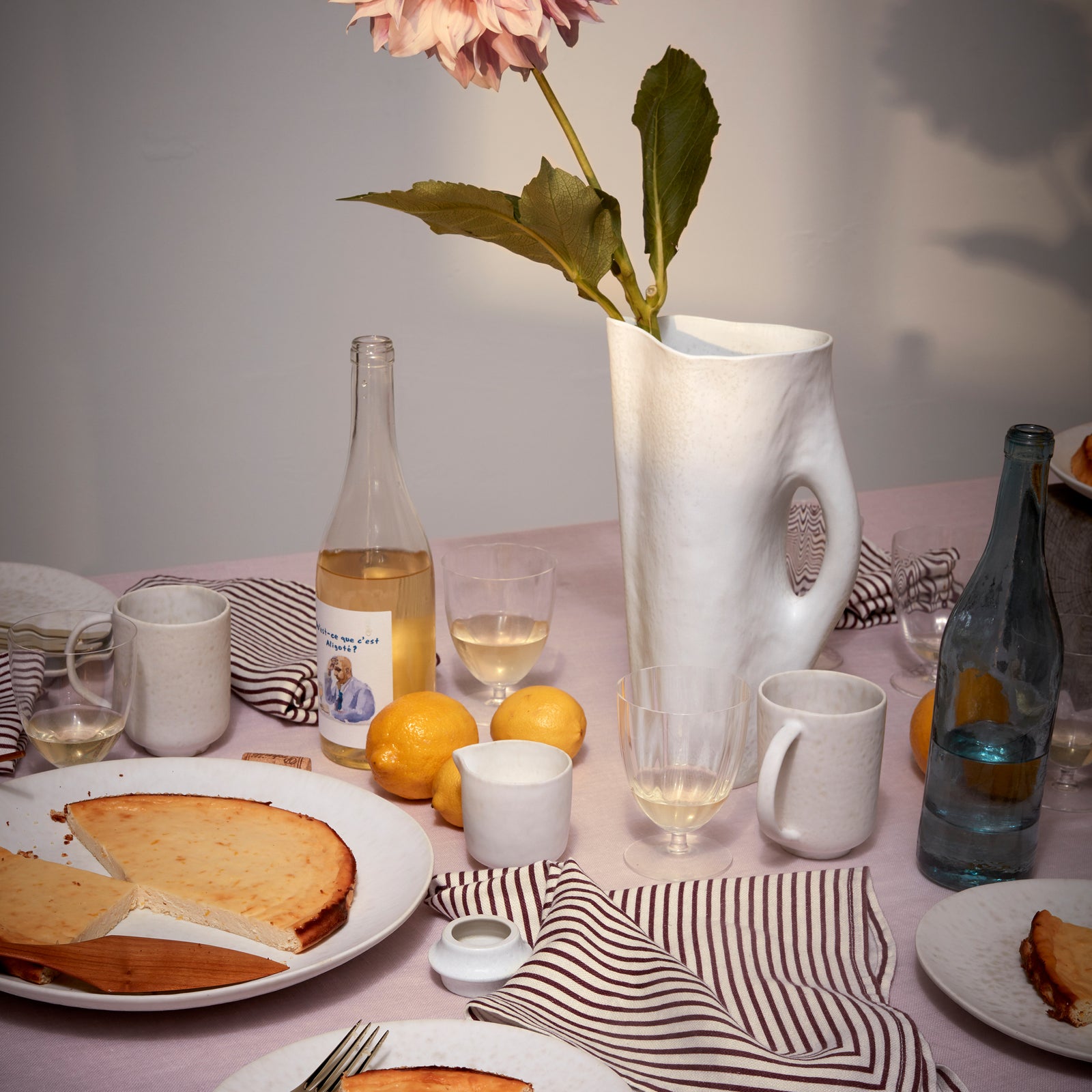 Timna Pitcher - Stone - Luxury Serving Drink Pitchers - L'OBJET