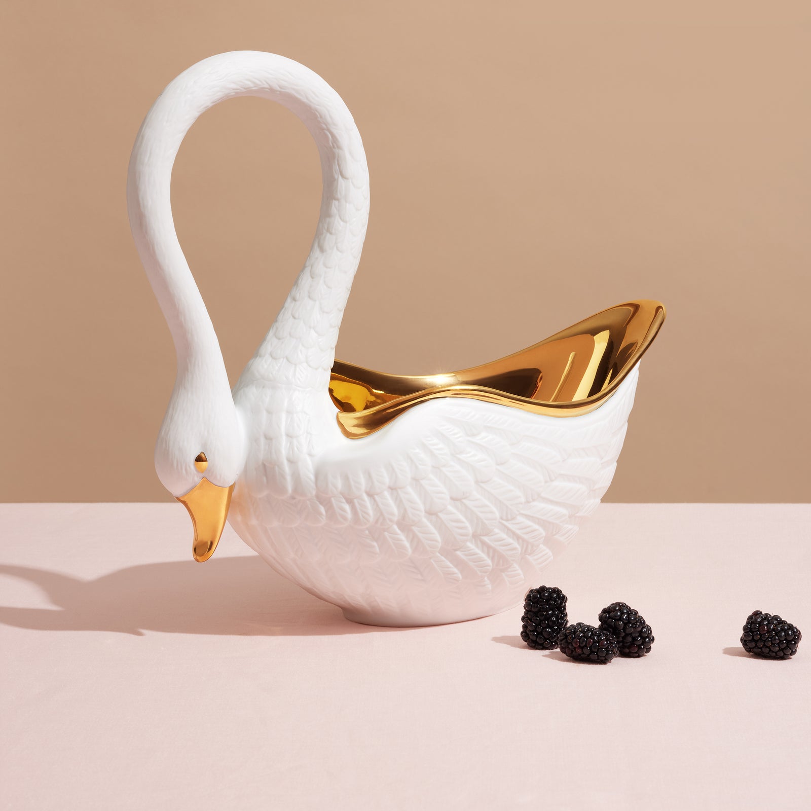 Swan Bowl - Large - White - Decorative Serving Bowls - L'OBJET